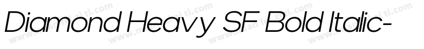 Diamond Heavy SF Bold Italic字体转换